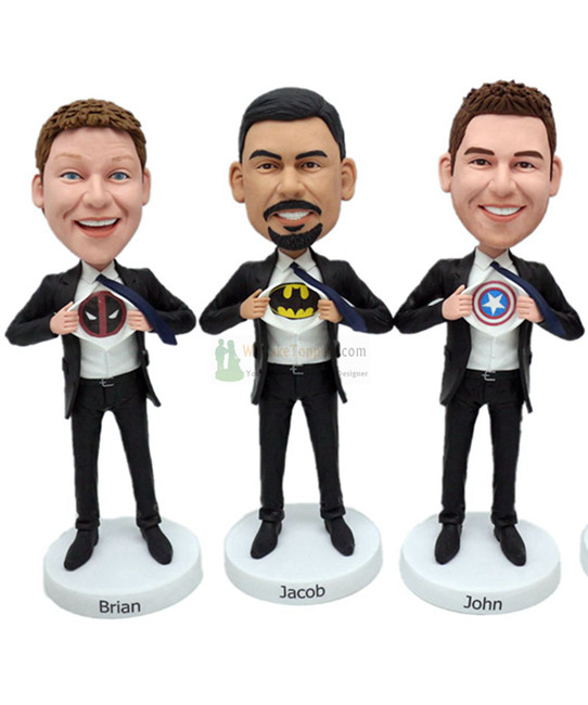 Groomsmen Custom bobbleheads for best man groomsmen 5-10 sets